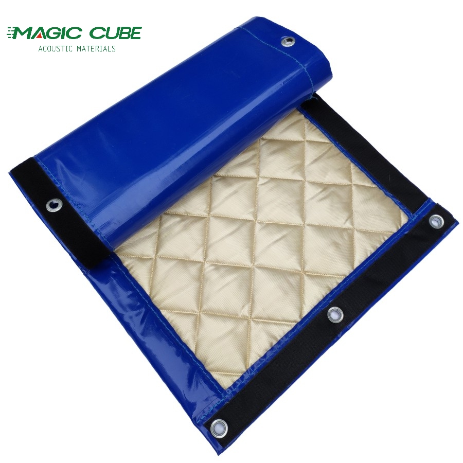  Barreira de ruído de novo design da manta de absorção sonora à prova de som